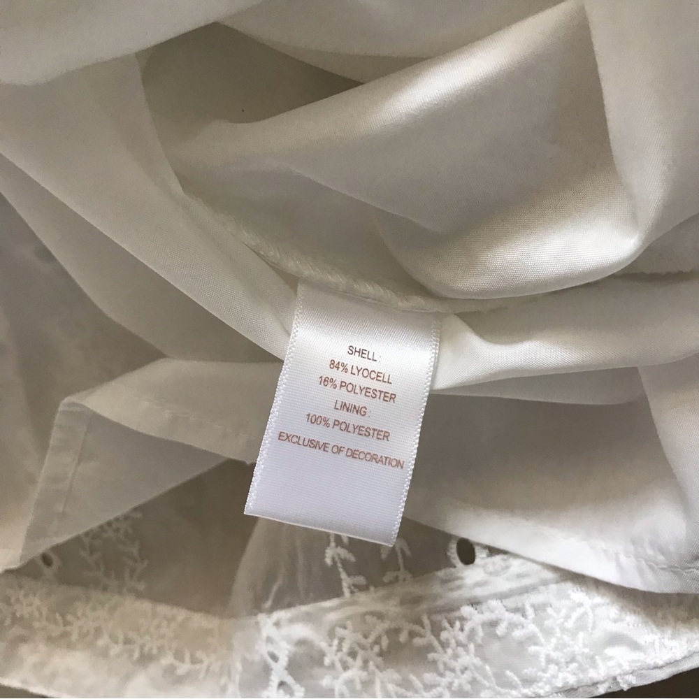 Caroline Constas White Patchwork Organza Dress NWT - image 12